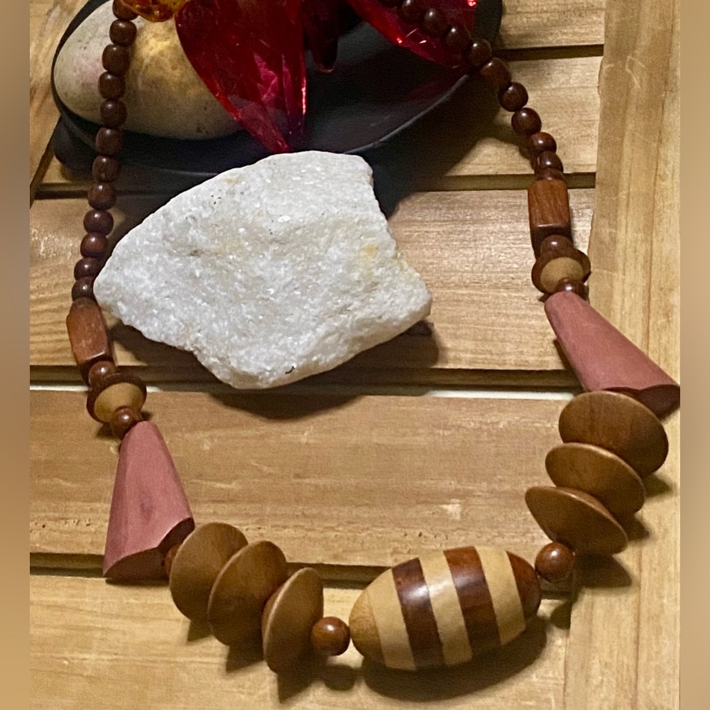 🌳KOA, WOODEN NECKLACE, HAND-CARVED, UNIQUE🌳